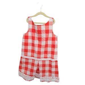 Janie & Jack Red Gingham dress Size 12